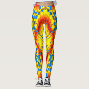 Leggings Kaleidoscope de Fleur Tropicale Radieuse