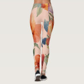 Leggings Kaleidoscope floral : conception de fleurs multico (Dos)