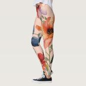 Leggings Kaleidoscope floral : conception de fleurs multico (Gauche)