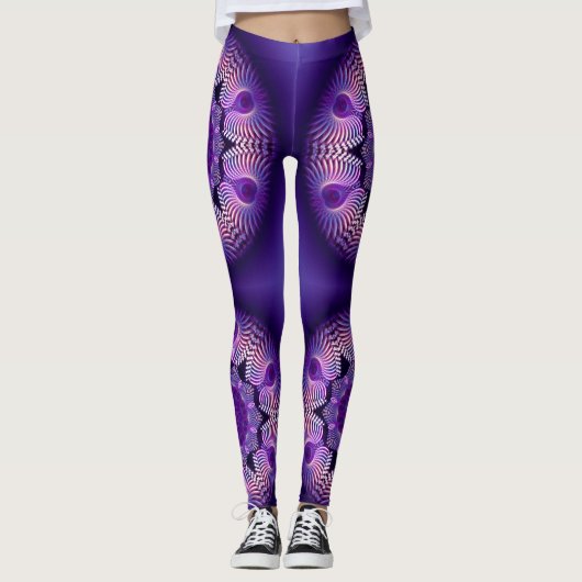 Leggings Kaleidoscope Fractal - Apophyse Flower I (Devant)