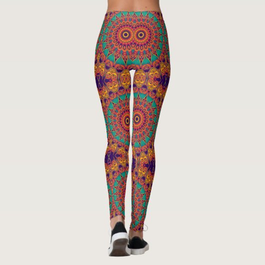 Leggings Kaleidoscope Fractal - tatouage II + vos idées (Dos)