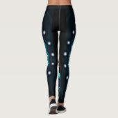 Leggings Kaleidoscope Mandala avec un Arrière - plan noir (Dos)
