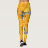 Leggings Kaleidoscope Pétales de tournesol jaune (Dos)