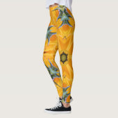 Leggings Kaleidoscope Pétales de tournesol jaune (Gauche)
