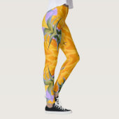 Leggings Kaleidoscope Pétales de tournesol jaune (Droite)