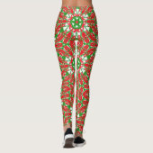 Leggings Kaleidoscopes verts (Dos)