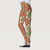 Leggings Kaleidoscopes verts (Gauche)