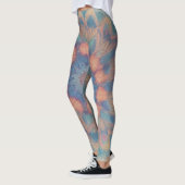 Leggings Kaleidoscopique psychédélique colorée symétrique (Gauche)