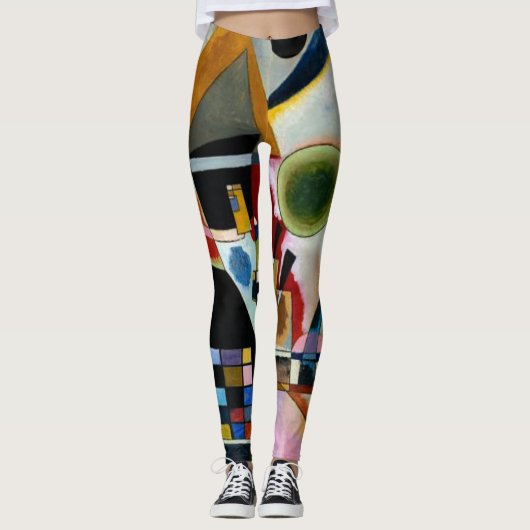 Leggings Kandinsky - Balançoire, peinture populaire (Devant)