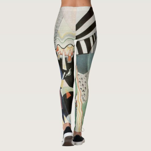 Leggings Kandinsky Green Composition 1923 Art Déco (Dos)
