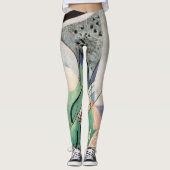 Leggings Kandinsky Green Composition 1923 Art Déco (Devant)
