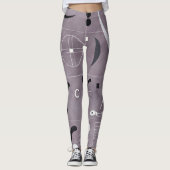 Leggings Kandinsky - Quatre Parties, art abstrait, (Devant)