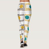 Leggings Kandinsky Rectangles avec Ovals (Dos)