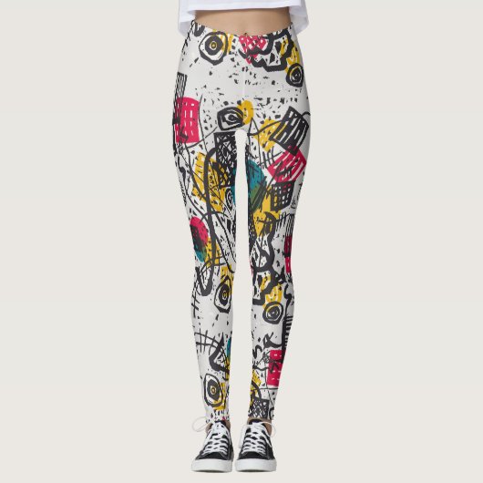 Leggings Kandinsky Small Worlds V Classic Abstrait (Devant)