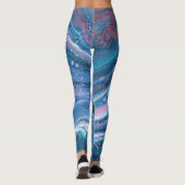 Leggings Kansas City Special 3 Cool Bleu Abstrait Legings (Dos)