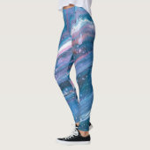 Leggings Kansas City Special 3 Cool Bleu Abstrait Legings (Gauche)