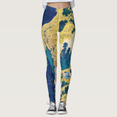 Leggings Katsushika Hokusai - Chutes Amida (Devant)