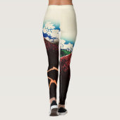 Leggings Katsushika Hokusai - Éclairages sous le sommet (Dos)