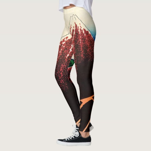 Leggings Katsushika Hokusai - Éclairages sous le sommet (Gauche)