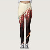 Leggings Katsushika Hokusai - Éclairages sous le sommet (Devant)