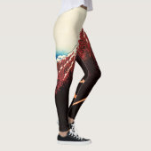 Leggings Katsushika Hokusai - Éclairages sous le sommet (Droite)