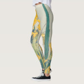 Leggings Katsushika Hokusai - Grasshopper et Iris (Gauche)