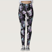 Leggings Kawaii Chat-Bat Pastel Goth Harajuku Style (Devant)