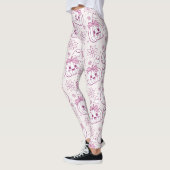 Leggings Kawaii Citrouilles, Fantômes & Fleurs (Gauche)
