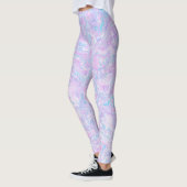 Leggings Kawaii Cute Boho Tourbillonnant Pastel Coton Candy (Gauche)