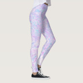 Leggings Kawaii Cute Boho Tourbillonnant Pastel Coton Candy (Droite)