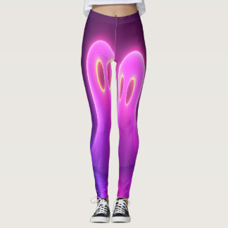 Leggings Kawaii Ghost Couple — Neon Love Spiritueux