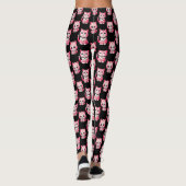 Leggings Kawaii Rose Kitty Cats Design (Dos)