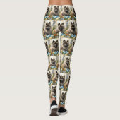 Leggings Keeshond avec œufs de Pâques (Dos)