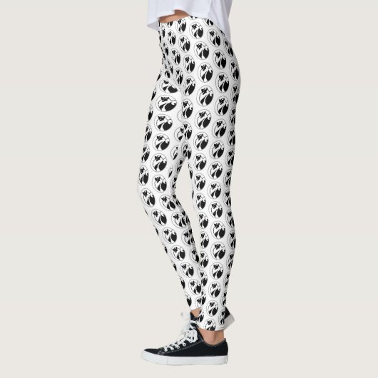 Leggings Keeshond Graphics - Cute Original Chig Art (Gauche)