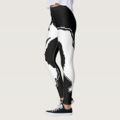 Leggings Keeshond Graphics - Cute Original Chig Art (Gauche)