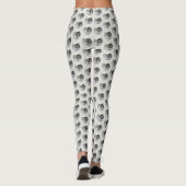 Leggings Keeshond Graphics Keeshond Maman et son (Dos)