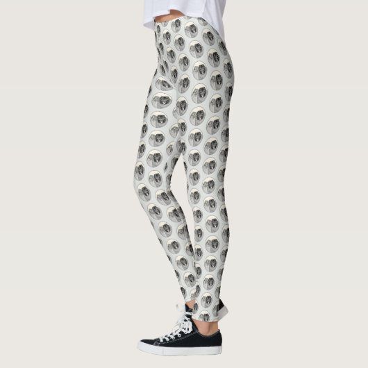 Leggings Keeshond Graphics Keeshond Maman et son (Gauche)