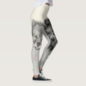 Leggings Keeshond Maman et Son Peinture - Art Chien origina (Droite)