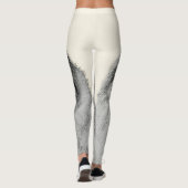 Leggings Keeshond Maman et Son Peinture - Art Chien origina (Dos)