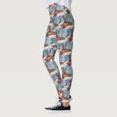 Leggings Kelpie australienne dans Sledge laissez-le neiger (Gauche)