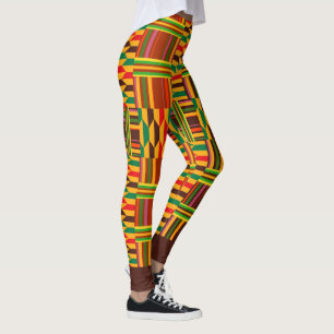 Leggings Kente coloré