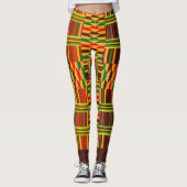 Leggings Kente coloré (Devant)