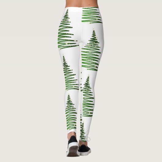 Leggings kerstbomen (Achterkant)