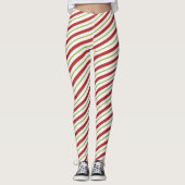 Leggings kerststrepen (Voorkant)