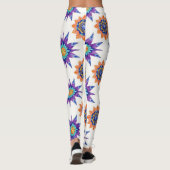 Leggings Kettle Bells Floral Mandalas Seamless Pattern (Dos)