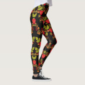 Leggings Khokhloma Russian Berries : Style traditionnel (Droite)