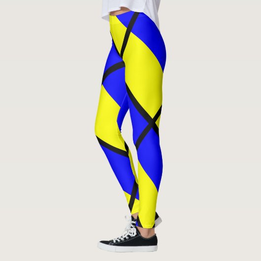 Leggings Kilo bleu et jaune (Gauche)