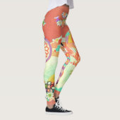 Leggings Kimono PixDezines/Pies/Fleurs de cerisiers (Droite)
