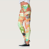 Leggings Kimono PixDezines/Pies/Fleurs de cerisiers (Gauche)
