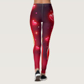 Leggings Kiss Emoji: Love and Hearts Art (Dos)